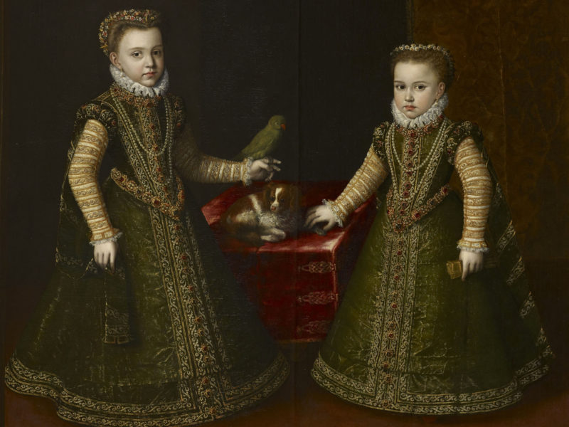 Las infantes Isabelly Clara Eugenia y Catalina Micaela
